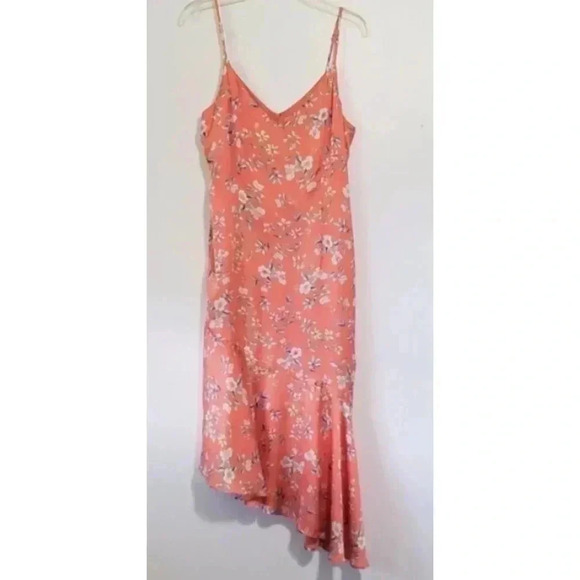 White House Black Market Asymmetrical Floral Print Midi Dress Size 4 (NWOT) - Picture 2 of 7